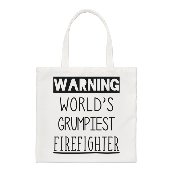 Achtung Weltweit Grumpiest Feuerwehrmann Regular Tragetasche Toll Beste-image