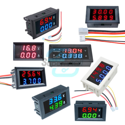 DC 0-100V/200V 7~110V 10A 50/100A Digital Voltmeter Ammeter Current Volt Meter