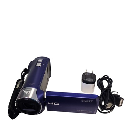 Sony Handycam HDR-CX240 9.2MP 54x Zoom Blue Digital