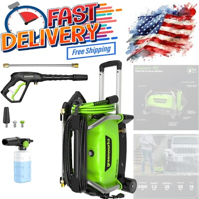 #ad Electric Pressure Washer 2100 PSI 1.2 GPM Compact Corded Cleaning for Cars Pa... $269.98