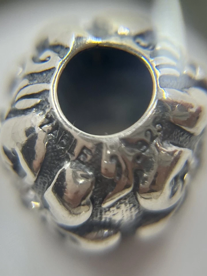 Cuentas de flor de cristal transparente de plata de ley 925 Zable (1285) Foto 3 de 4