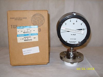 Ashcroft Duragauge - C1215 ~ 4 '' Gauge & Edelstahl Membran Dichtung H2o~6qa23316