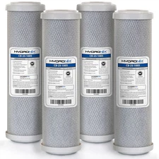 4 Pk Carbon Block Water Filter CTO Whole House RO DI Hydroponics 5 μm 10" x 2.5"