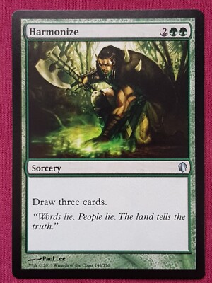 Magic The Gathering COMMANDER 2013 C13 HARMONIZE green card MTG | eBay Magic The Gathering COMMANDER 2013 C13 HARMONIZE green card MTG | eBay