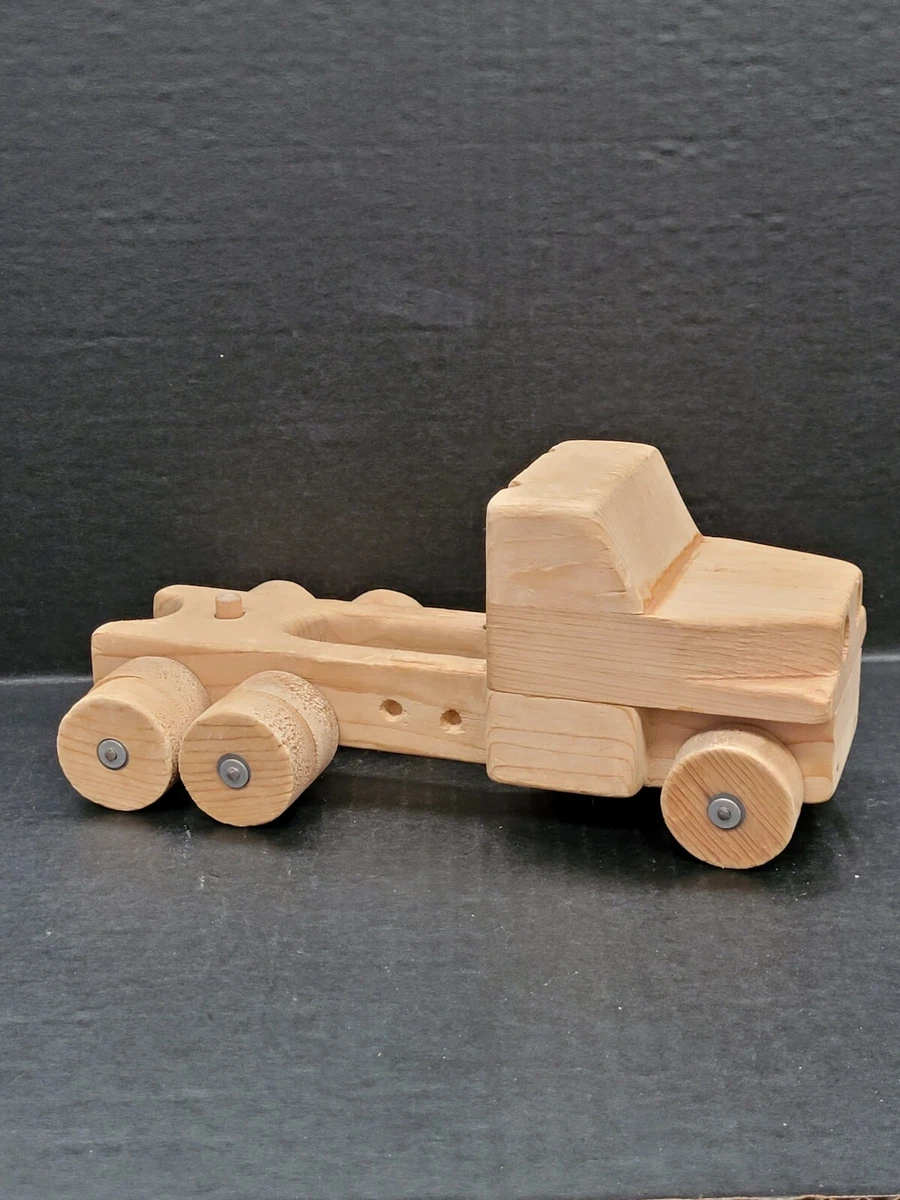 Vintage Wood Toy Truck Hand Crafted