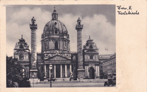 Österreich 1938 - Postkarte mit Marken der Flugpostserie aus 1935 und Aufkleber - Picture 2 of 2