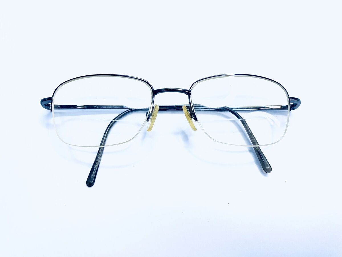Ralph Lauren Silver Half Rim Oval Frame Eyeglasses Polo 1332 Ralph Lauren Silver Half Rim Oval Frame Eyeglasses Polo 1332