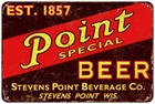 Point Beer vintage Look reproduction Metal sign