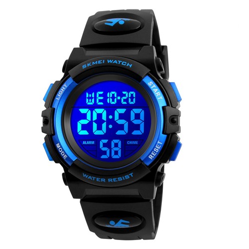 SKMEI Men Sports Watches Fashion Alarm Digital Watch Big Case LED Boy Wristwatch - Picture 17 of 29