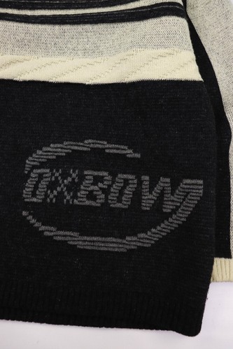 Suéter Oxbow Años 90 Vintage Gráficos Bordados Gris Mezcla Lana Talla M - Imagen 5 de 17