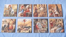 2 Stück Bildfliesen, Keramik "Grimms Märchen" handdekoriert