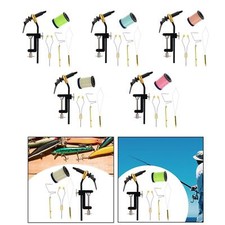 Morsetto per legare mosche rotanti in metallo portatile da 5 pezzi