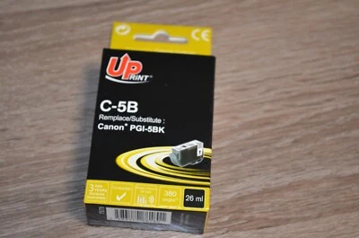 CANON PGI-5 NOIR (PGI5), CARTOUCHE D'ENCRE DE MARQUE UPRINT C-5B POUR CANON - Photo 1/4