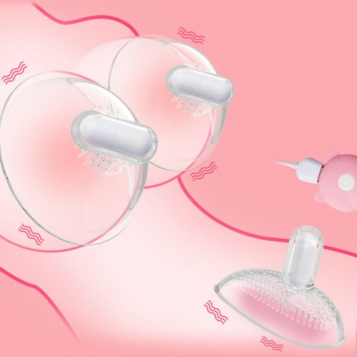 Breast Stimulator Pump Sucking Nipple Clit Vibrator Silicone Sex Toys For Women - Picture 5 of 19