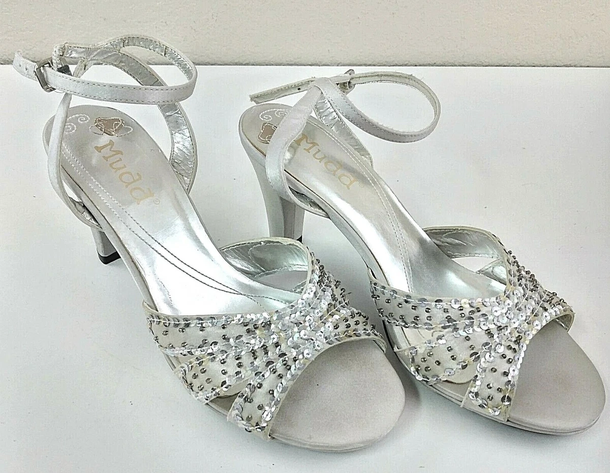 silver dress sandals