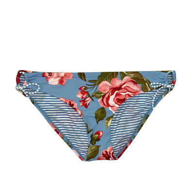 Skye Bikini Bottom Swimsuit Size L  Adjustable Side Loops Colorful Flower Print