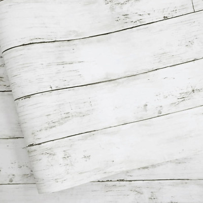 Papel tapiz despegable y adhesivo, 17,7'' x 118'', blanco gris