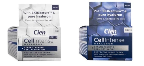 CIEN Cell Intense face cream day & night. Hyaluronic acid. Regeneration. 50ml