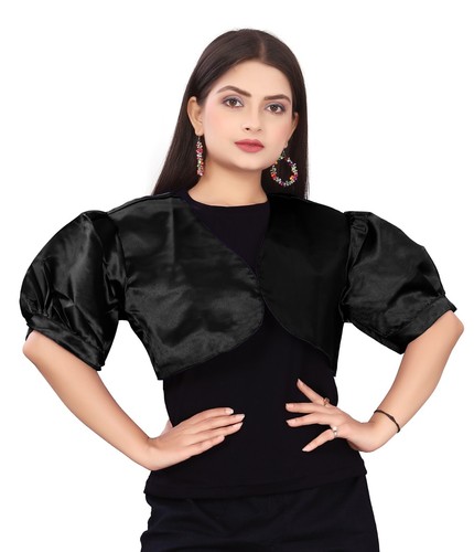 Satin Cropped Bolero Koti Kurzarm Damen Bolero Cardigan Bolero Jacke S109 - Bild 7 von 210