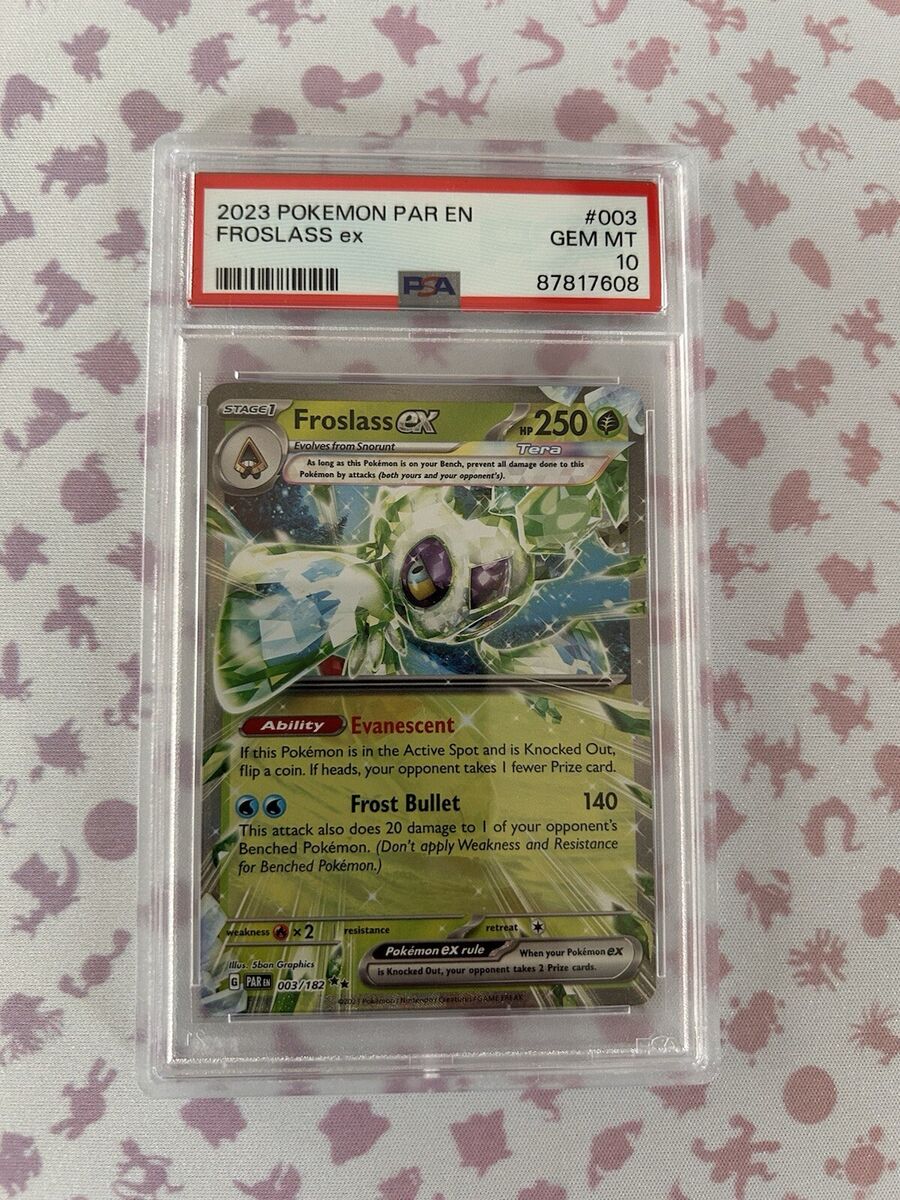 Pokemon Paradox Rift Froslass EX Double Rare 003/182 PSA 10 Pokemon Paradox Rift Froslass EX Double Rare 003/182 PSA 10