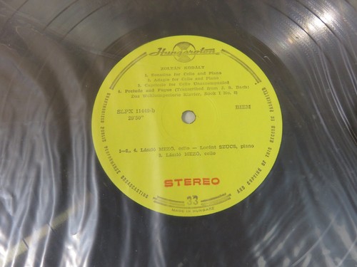 KODALY CHAMBER MUSIC 1 VINYL LP TRIO SERENADE HUNGAROTON - Picture 7 of 9