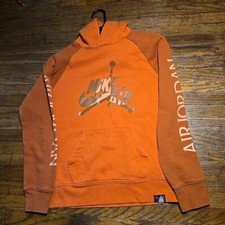 Nike Air Jordan Jumpman Youth Large Orange Hoodie