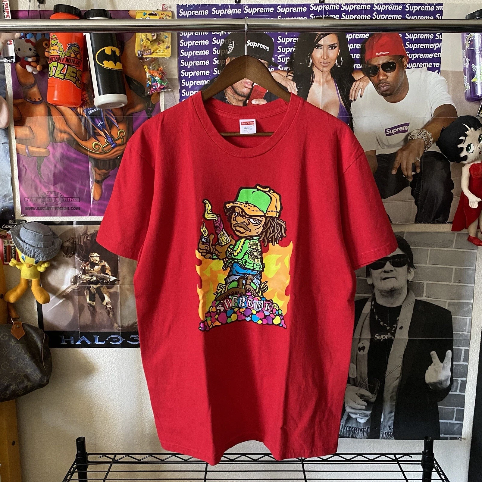 Supreme Molotov Kid T Shirt rouge 2019