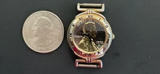 Vintage Claremont Gold-Tone 1976 Lincoln Coin Penny Wristwatch