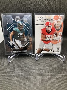 2023 Mosaic Rookie Silver Base #328 Jalen Carter (RC) + Prestige Rookie #344