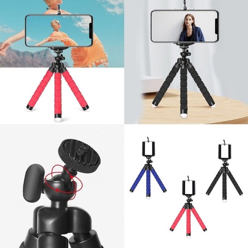 Tripod Stand with Clip Bracket Mount Holder for Cellphone Action Camera - 第 2/11 張圖片