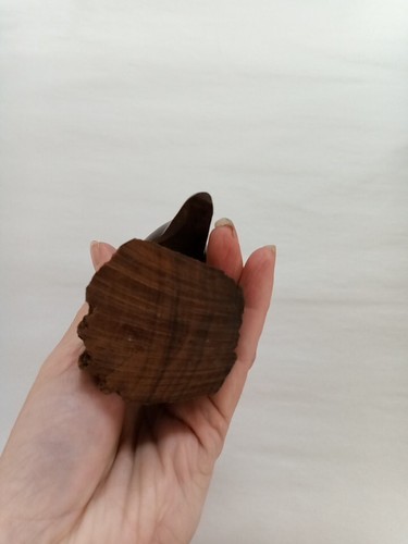 Vintage 5.5" Hand Carved Ironwood Quail Statue #2 - Picture 8 of 11