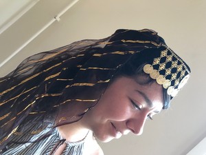 Anatolian Ragazza Fez Turco Fes Folcloristica Donna Cappello Da Sposa Ottomano Nero Ebay