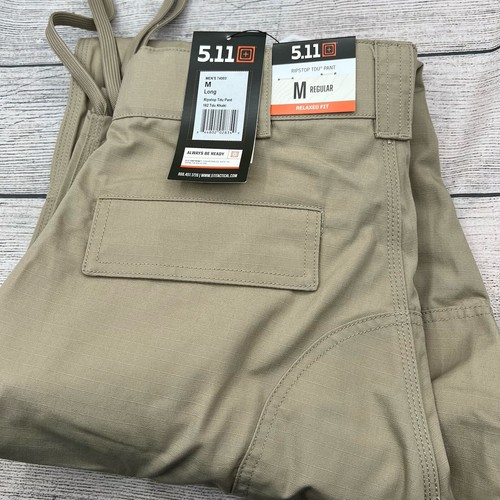 5.11 Tactical Men's Ripstop TDU Cargo Pants Style 74003 Waist M Long Inseam NWT
