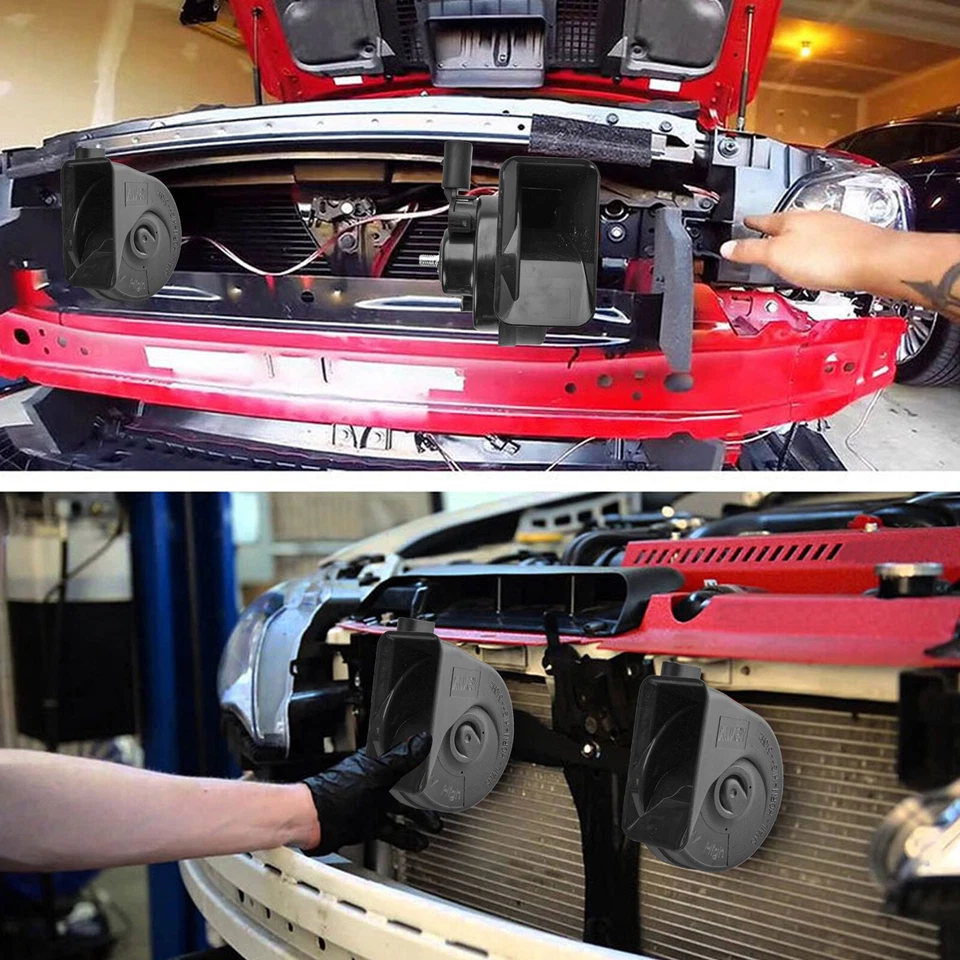 High Low Tone Snail Horn For Volkswagen Jetta Passat Tiguan Golf EOS Polo 12V. Foto 3 de 4