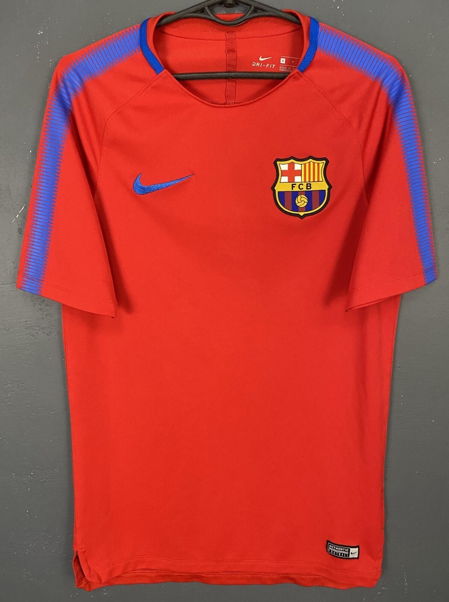 NIKE MEN'S BARCELONA 2017/2018 TRAINING TOP SOCCER FOOTBALL SHIRT