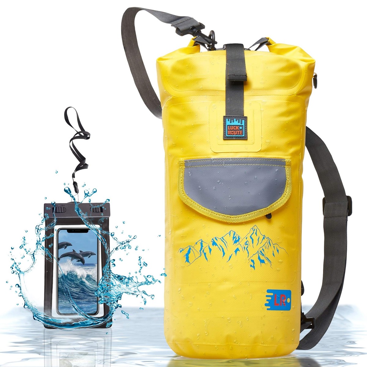 Dry Bags Waterproof 10L Yellow Dry Bags for Kayaking