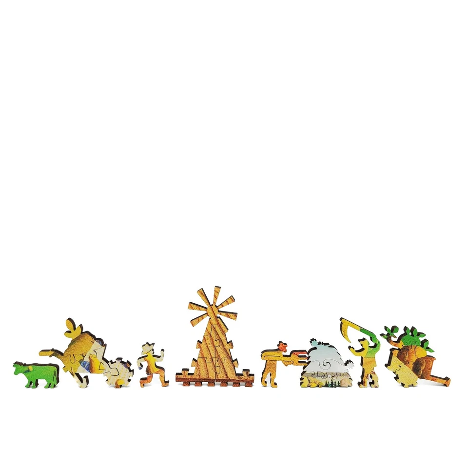 Rompecabezas de madera para adultos de FoxSmartBox - 242 piezas - arado de caída Foto 4 de 4