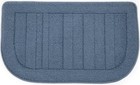  30x18 Inch Kitchen Rug, Durable Anti-Slip 2'6" x 1'6" (Semicircular) Blue