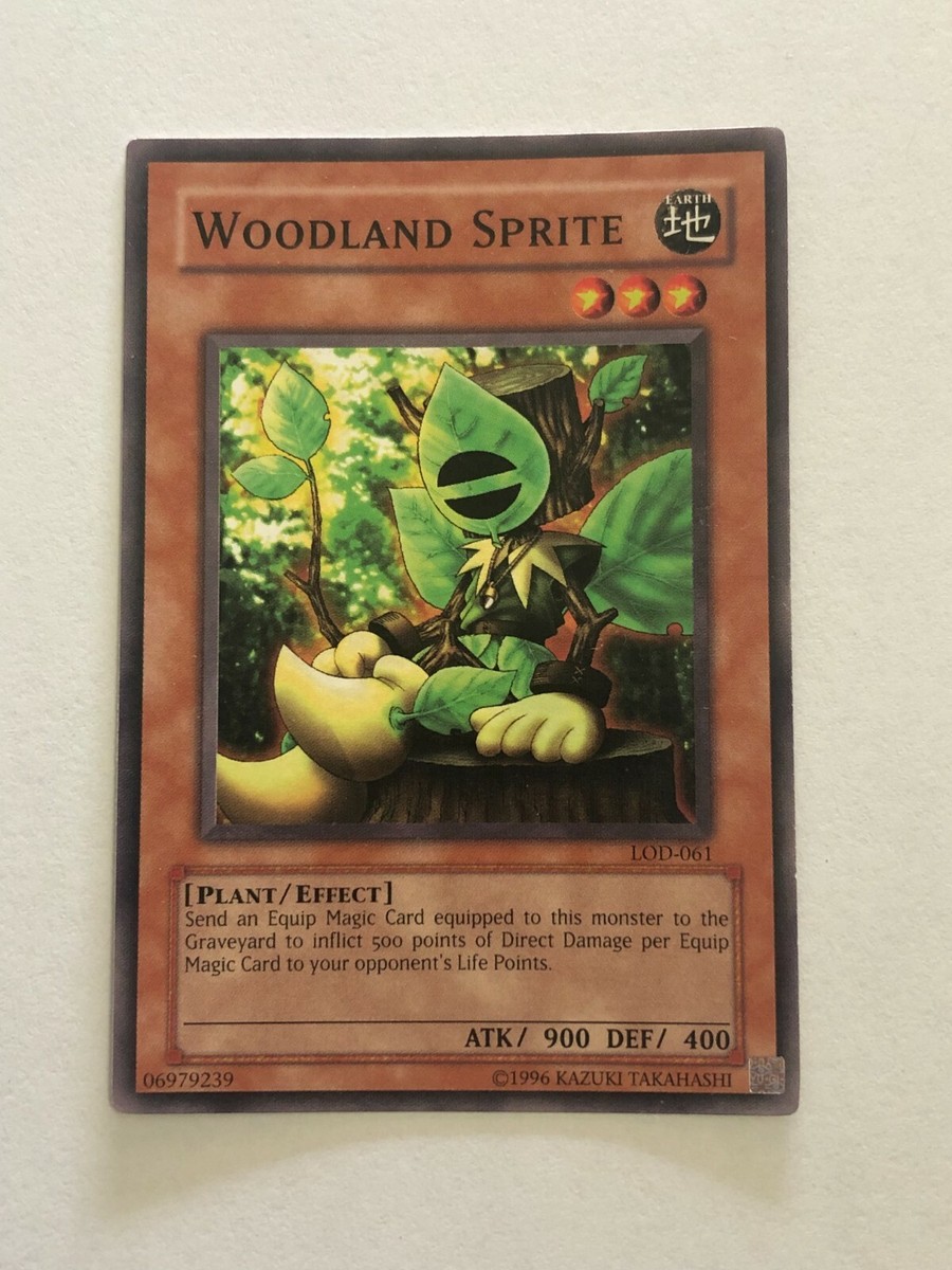 Yugioh card LOD-061 Woodland Sprite Excellent Condition Yugioh card LOD-061 Woodland Sprite Excellent Condition