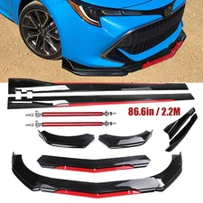 For Toyota Corolla SE XSE Front Bumper Lip Splitter Spoiler Side Skirt Body Kit