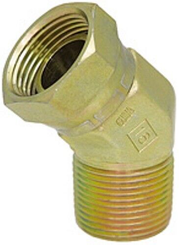 Adaptador de codo giratorio 45 grados NPT macho x 1" hembra 1" NPT 9-1503-16-16 - Imagen 1 de 2