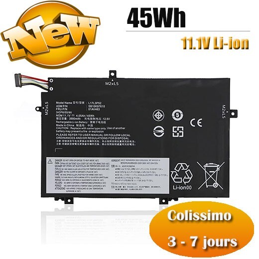Batterie PC portable Lenovo 01AV463 ThinkPad L480 L14 L15
