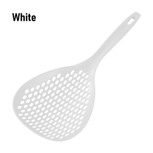 1Pcs Skimmer Food Straining Spoon Anti-scald Colander Strainer Plastic Spoon - Picture 13 of 14