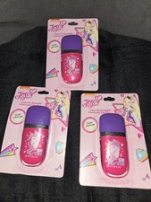 3 JoJo Siwa Cupcake Flavored Iridescent Lip Gloss SLIM design with Unicorns NIP