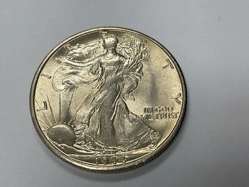 1944 S San Francisco Walking Liberty Half Dollar 50c 90% Silver UNC? NICE COIN!