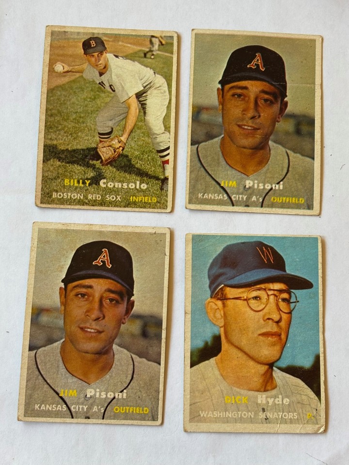 1957 Topps Baseball SINGLES HIGH NUMBERS, SP, 4th Series YOU PICK from ...