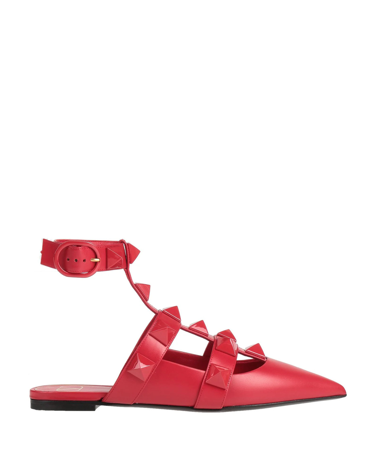 Valentino Garavani - Women - Leather Ballet flats - Red 222390₽