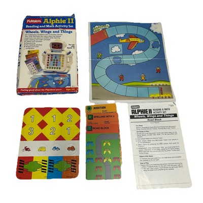 Alphie II Reading and Math Activity Set Wheels Wings Things Playskool NEW Unused