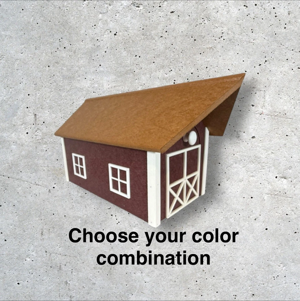 Buzón estilo granero, buzón, buzón de polietileno, buzón resistente a la intemperie, buzón Amish Foto 4 de 4