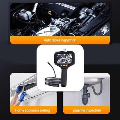 1080P Endoscope Borescope Snake Inspection Camera with 8 LED 5.5mm Lens for Car